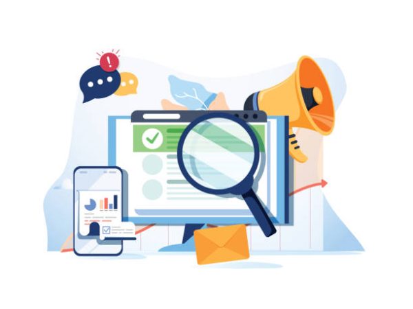istockphoto-1053519140-612×612 Search result optimization SEO marketing analytics flat vector banner with icons. SEO performance, targeting and monitoring, search results website templates. Modern website concept business solutions